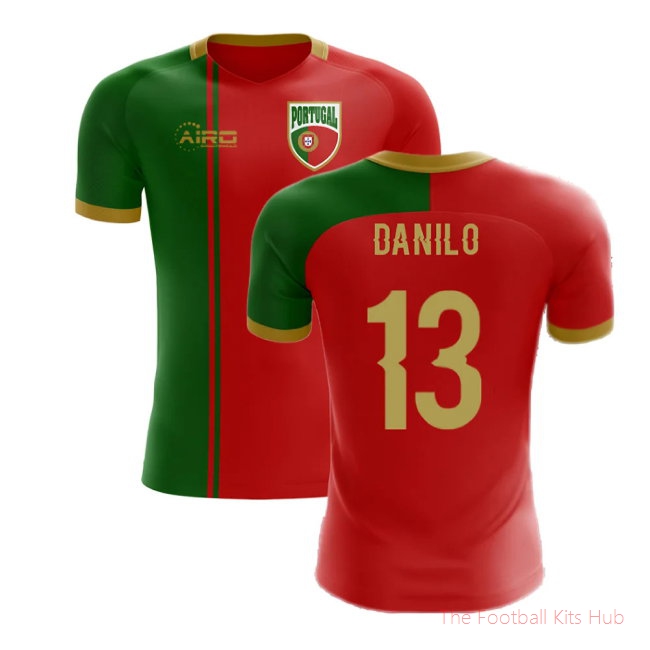 2025/26 Portugal Flag Home Football Shirt (Danilo 13)