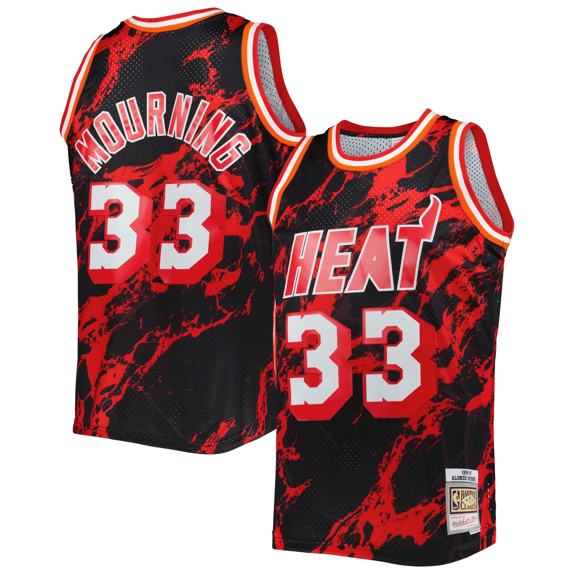 Alonzo Mourning Miami Heat NBA Jersey - Black | FanWearStyle