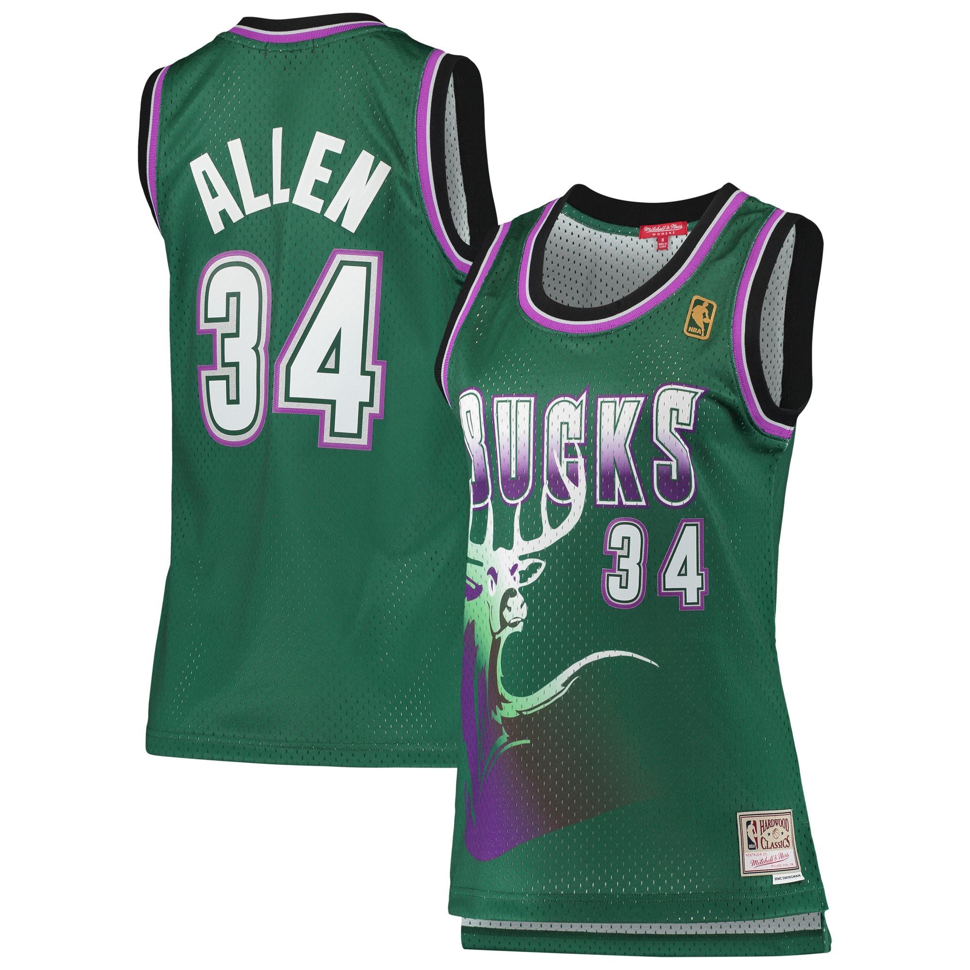Ray Allen Milwaukee Bucks NBA Jersey - Green | FanWearStyle