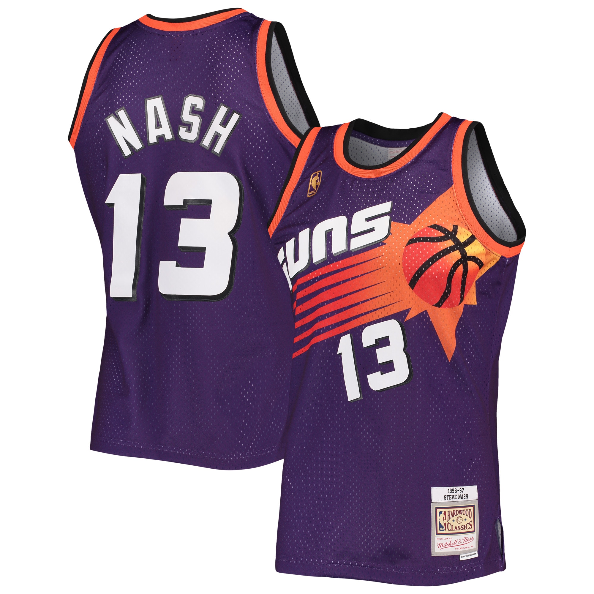 Youth Steve Nash Phoenix Suns 1996/97 Hardwood Classics Swingman Jersey - Purple | FanWearStyle