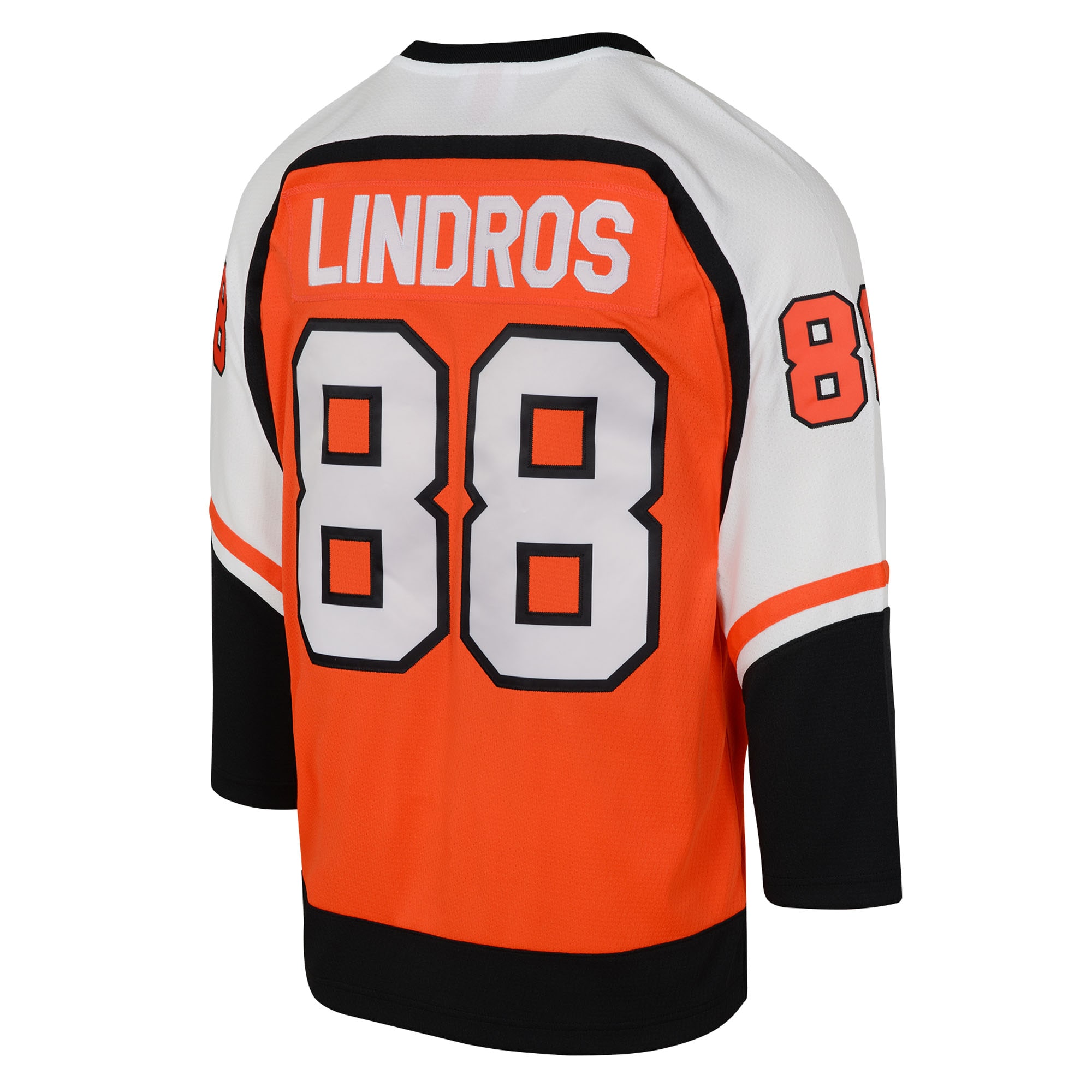 Eric Lindros Philadelphia Flyers Youth 1996/97 Power Play 2.0 Player Jersey with Captain Patch - Orange - angle 3