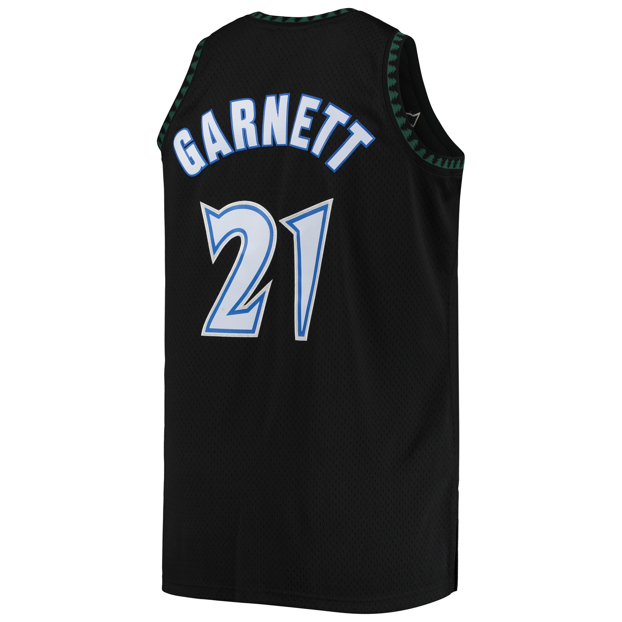 Kevin Garnett Minnesota Timberwolves 1997/98 Big & Tall Hardwood Classics Swingman Jersey - Black - angle 3