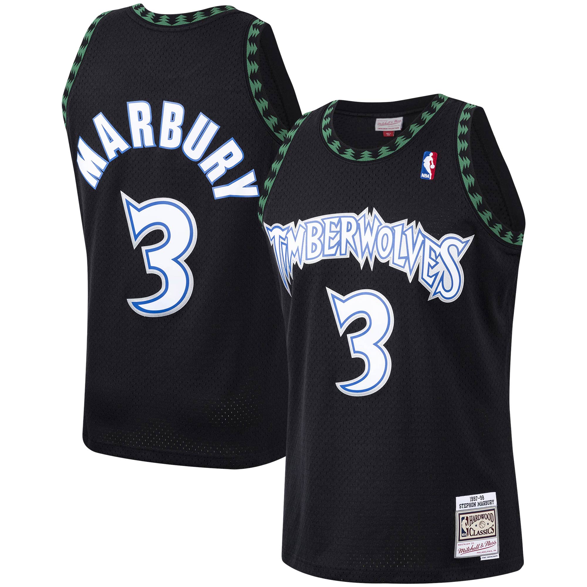 Stephon Marbury Minnesota Timberwolves NBA Jersey - Black | FanWearStyle