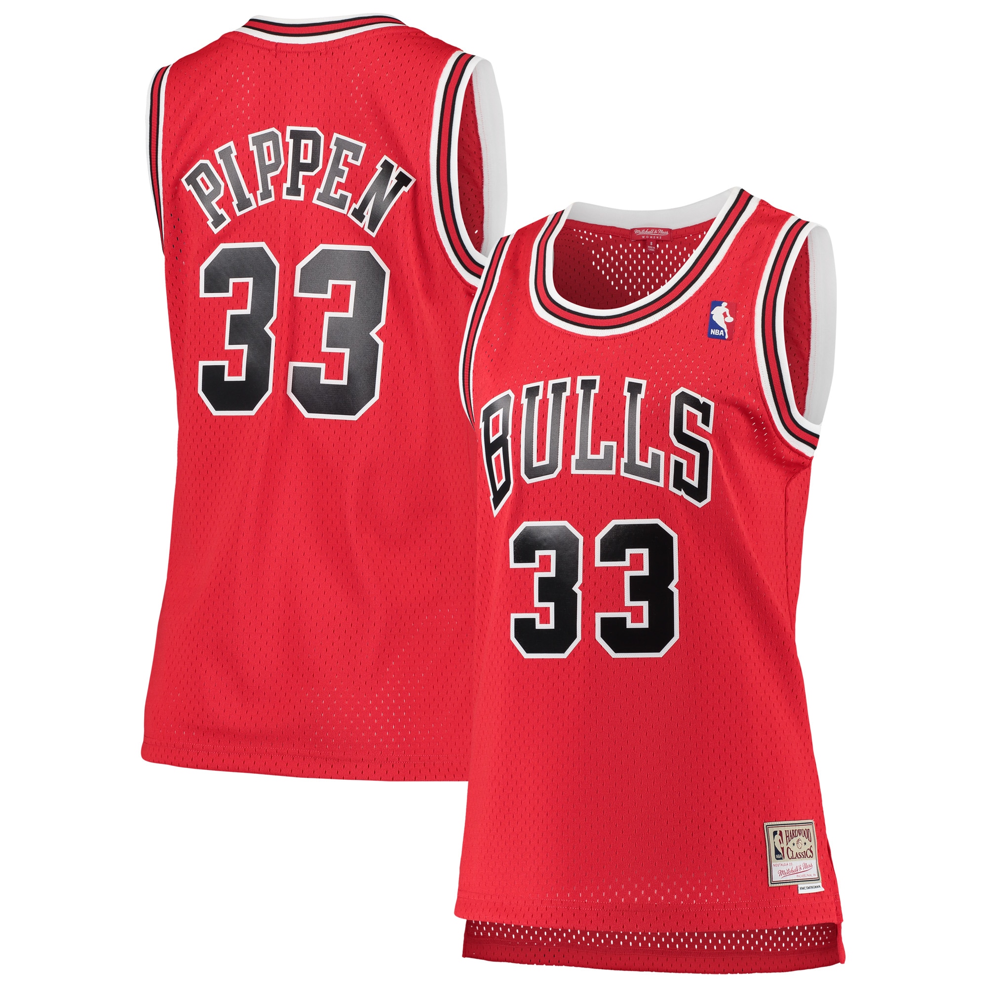 Youth Scottie Pippen Chicago Bulls Women's 1997/98 Hardwood Classics Swingman Jersey - Red | FanWearStyle
