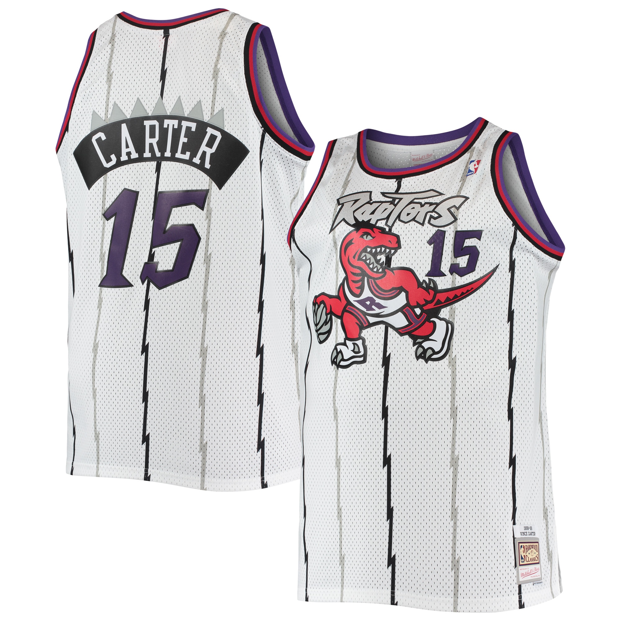 Vince Carter Toronto Raptors NBA Jersey - White | FanWearStyle