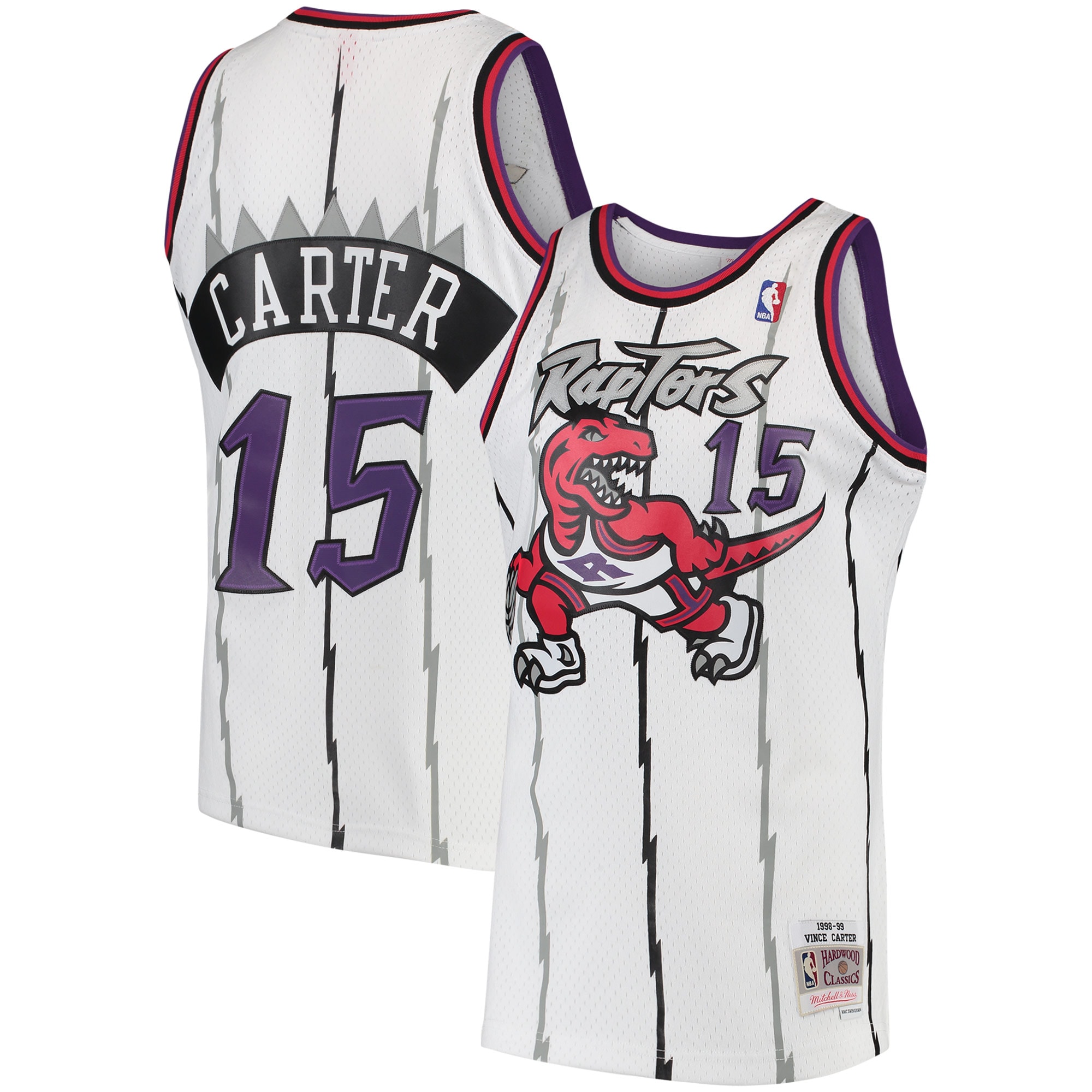 Vince Carter Toronto Raptors NBA Jersey - White | FanWearStyle
