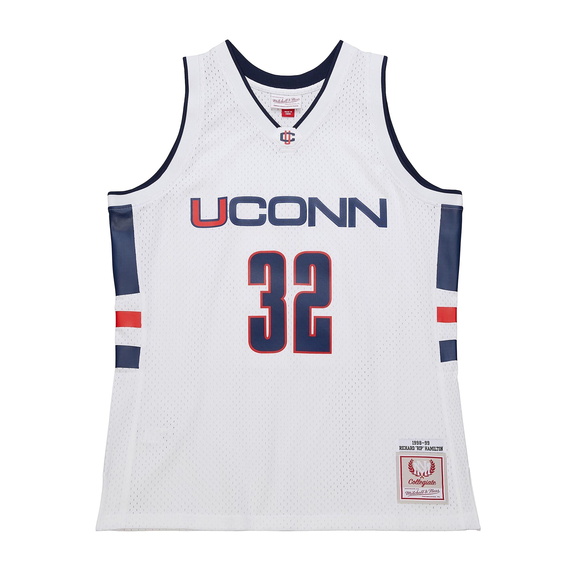 Richard Hamilton UConn Huskies 1998/99 Jersey - White - angle 5