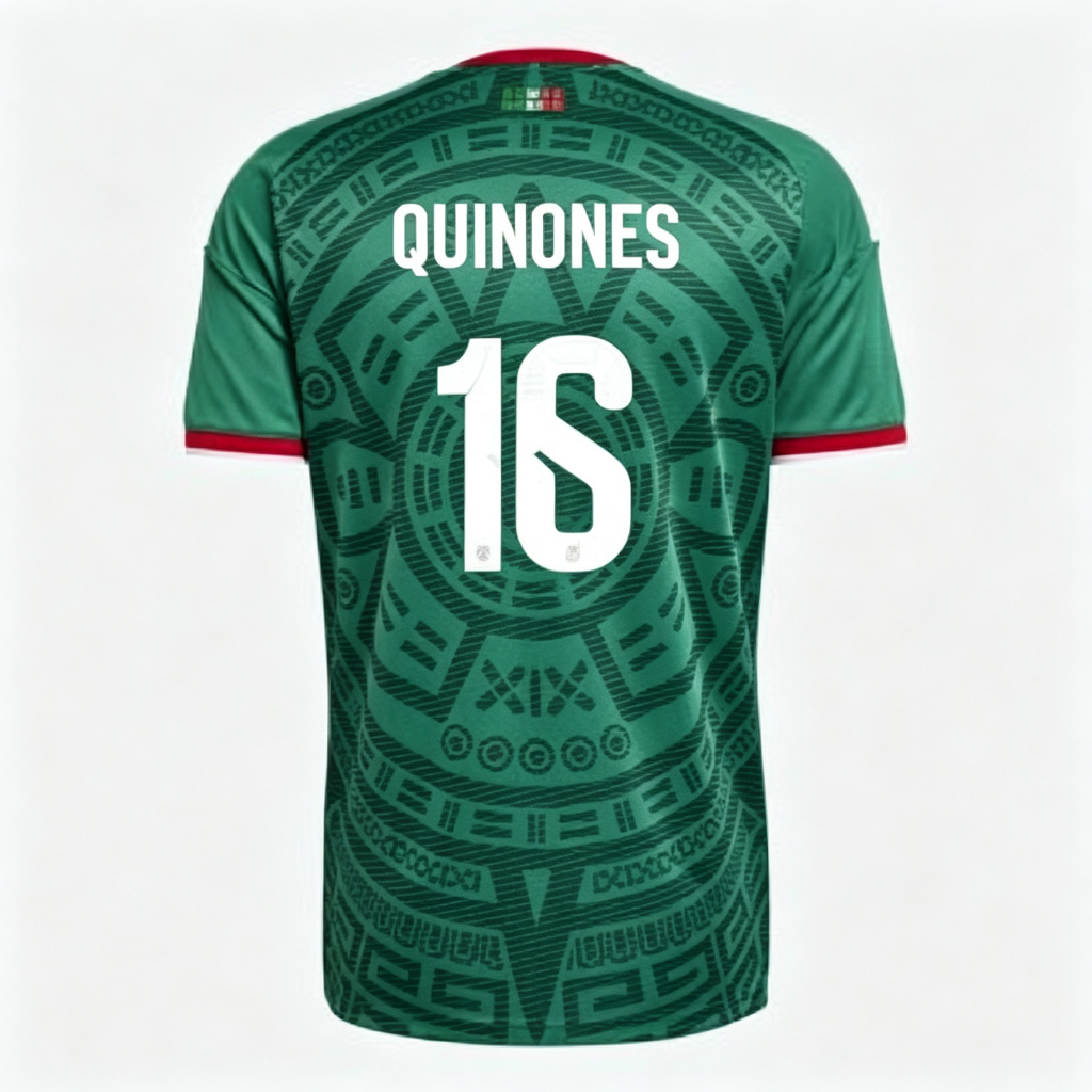 Mexico Julián Qui ones #16 2026 World Cup Official Home Jersey | UniFootball Store Jersey