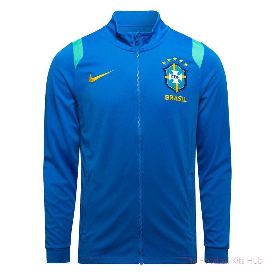 Brazil Track Jacket Dri-FIT Academy Pro World Cup 2026 - Photo Blue/Midwest Gold/Light Menta