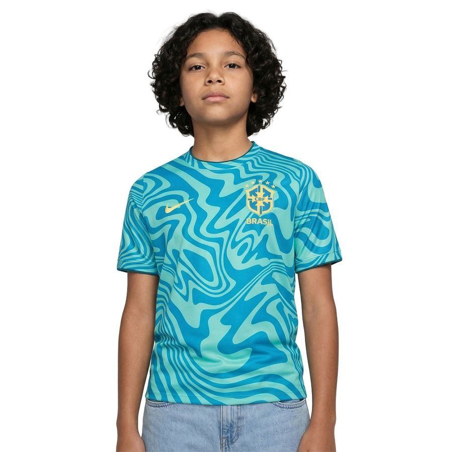 2026 Brazil Dri FIT Pre World Cup Light Menta/Photo Training Kids Blue