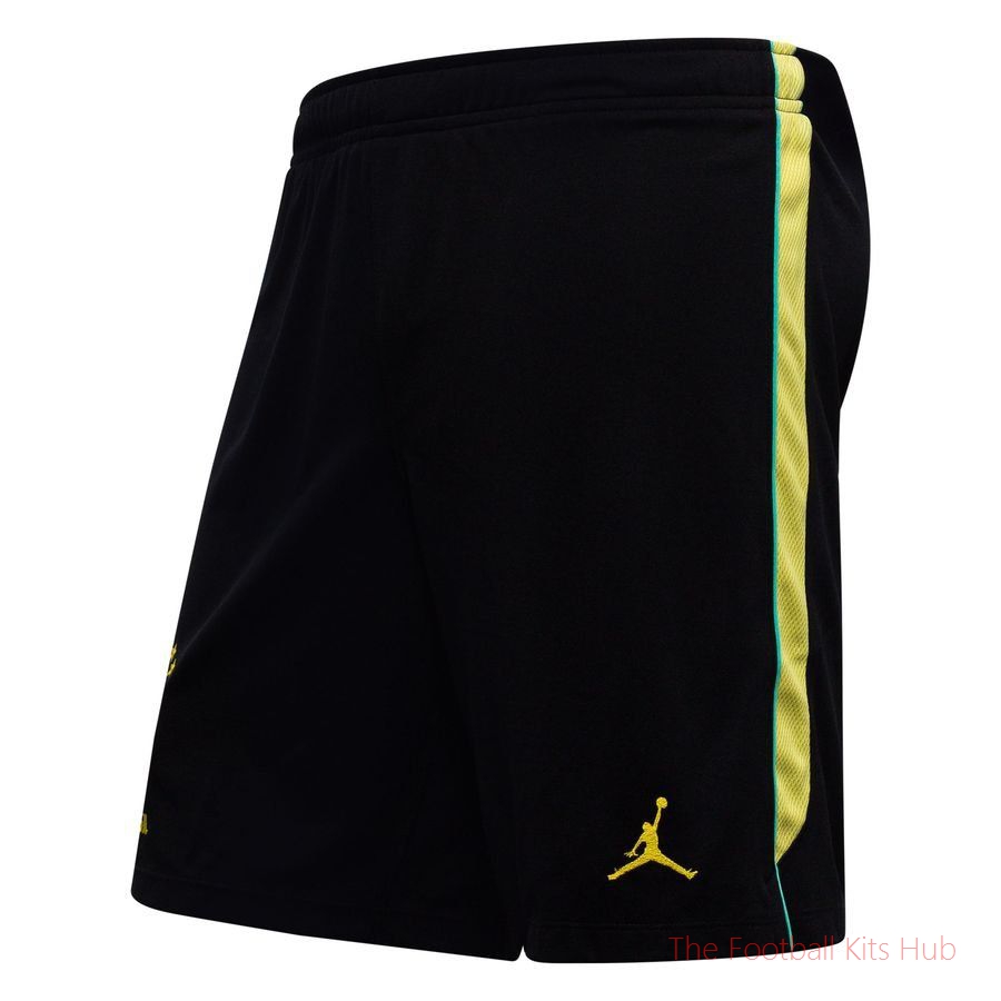 Brazil X Jordan Training Shorts Dri-FIT Academy Pro World Cup 2026 - Black/Yellow/Light Menta