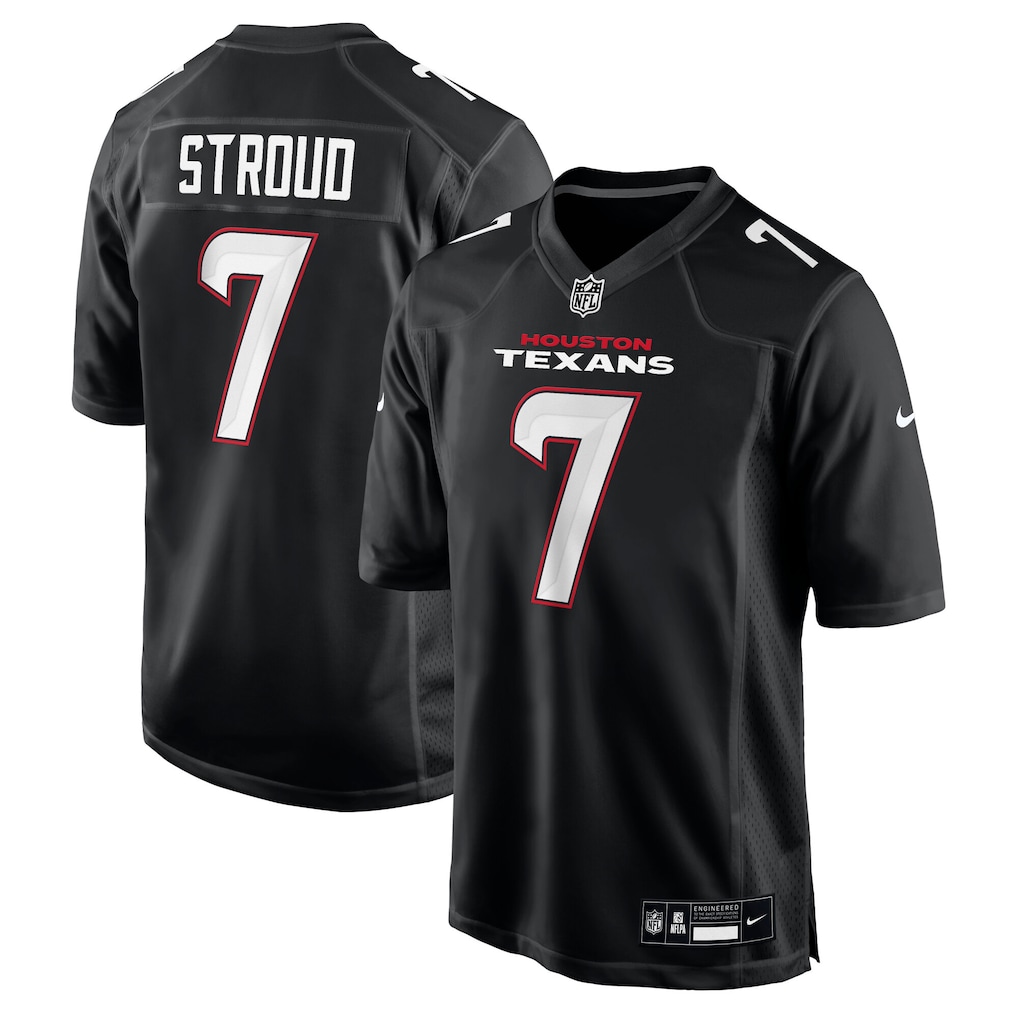 C.J. Stroud #7 Houston Texans Fashion Jersey - Carbon Black