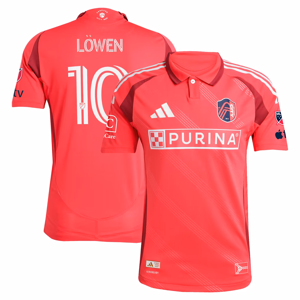 Women's Eduard Löwen St. Louis CITY SC 2025 Forever CITY Red On-Field Jersey - Red