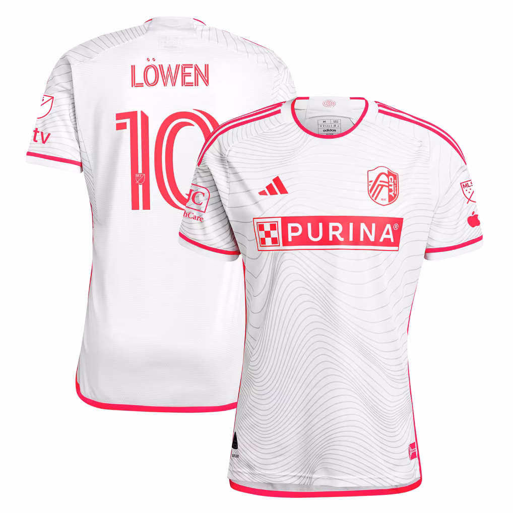 Youth Eduard Löwen St. Louis City SC 2024 The Confluence Kit Player Jersey - White