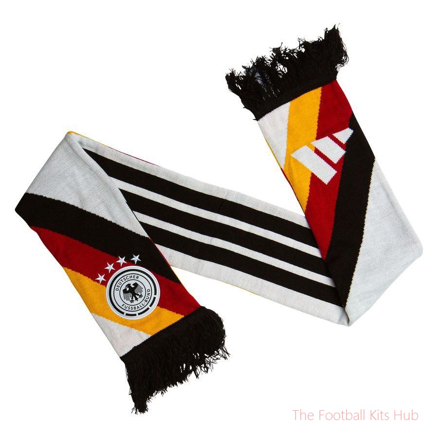 Germany Scarf World Cup 2026 - White/Black/Team Power Red/Collegiate Gold