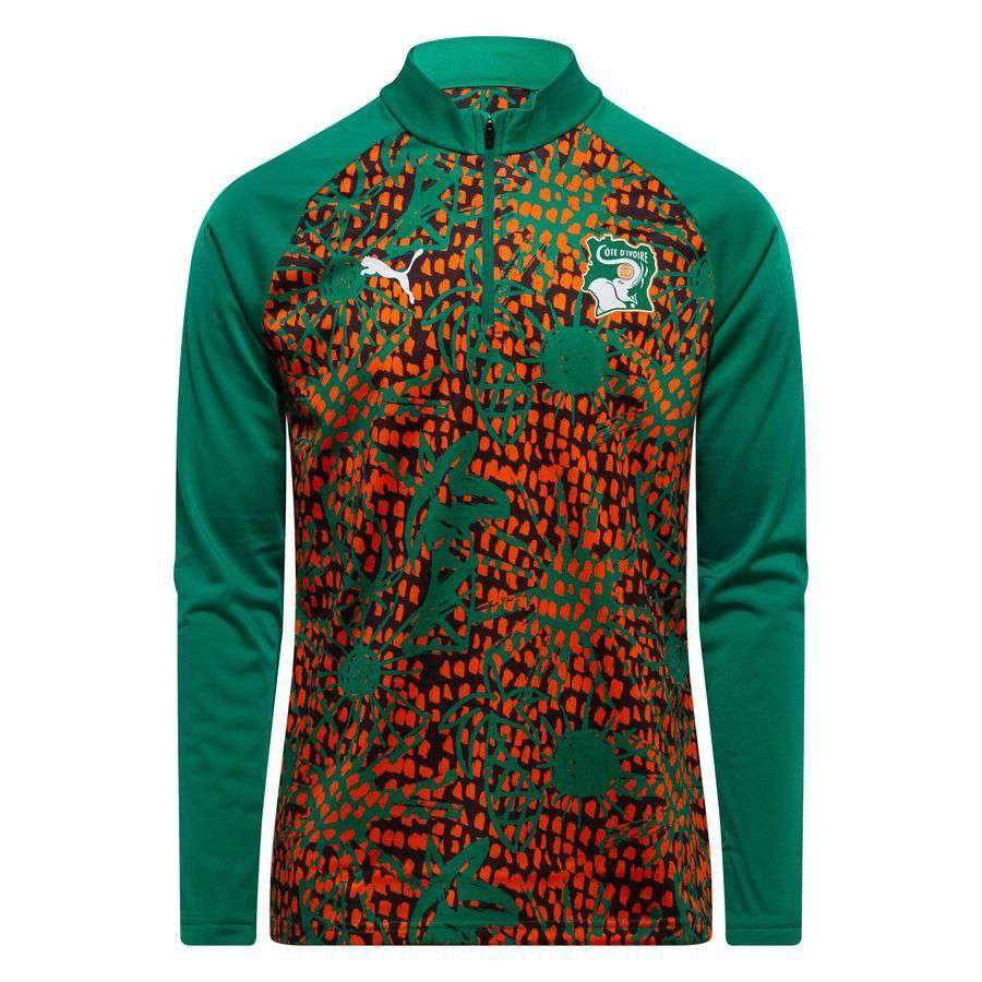 2026 Ivory Coast Pre Zip World Cup Sport Green/Brown Training Kit 1/4