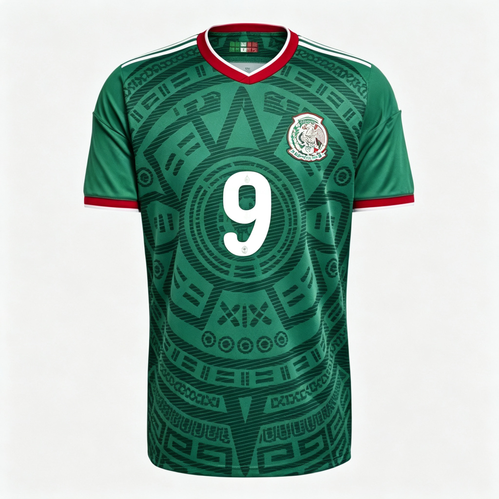Mexico Raúl Jiménez #9 2026 World Cup Official Home Player Jersey | UniFootball Store Jersey