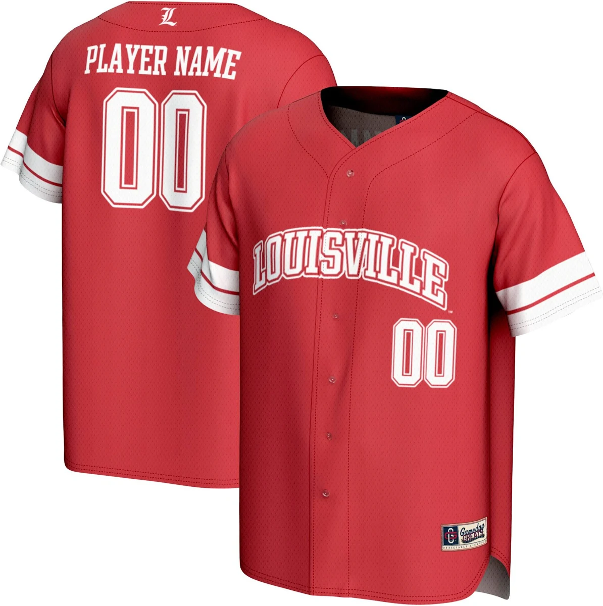 Louisville Cardinals GameDay Greats Unisex NIL Pick-A-Player Baseball Lightweight Jersey - Red