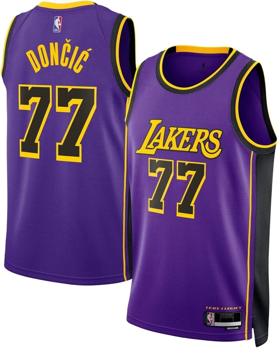 Women's Luka Dončić Los Angeles Lakers Outerstuff Hometown Fashion Jersey - Purple