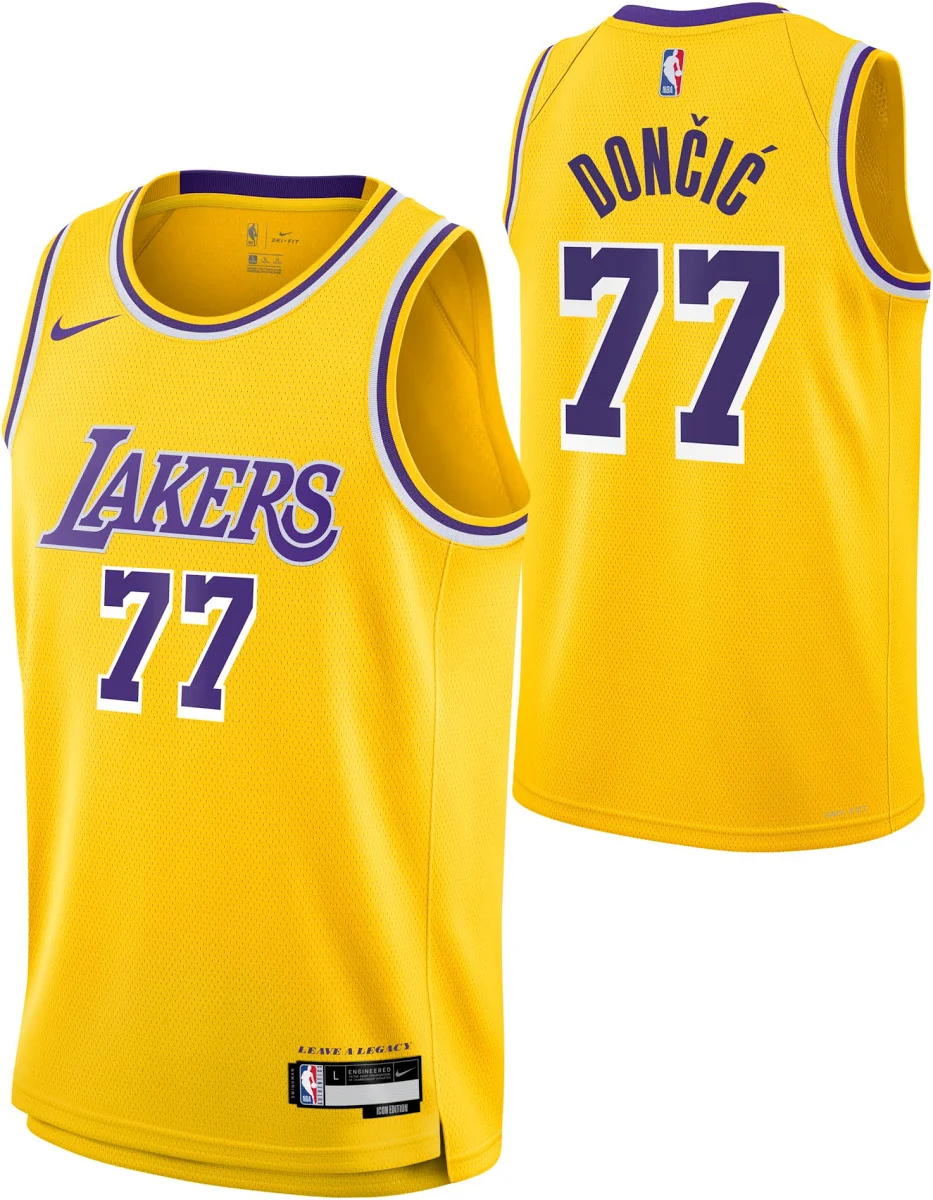 Luka Dončić Los Angeles Lakers Youth Swingman Jersey - Icon Edition - Gold