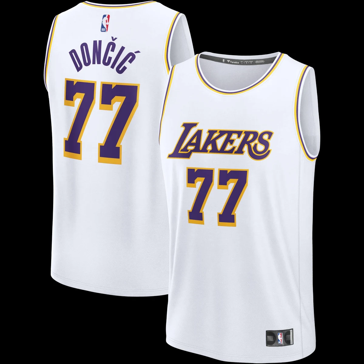 Luka Dončić Los Angeles Lakers Fast Break Replica Jersey - White - Association Edition