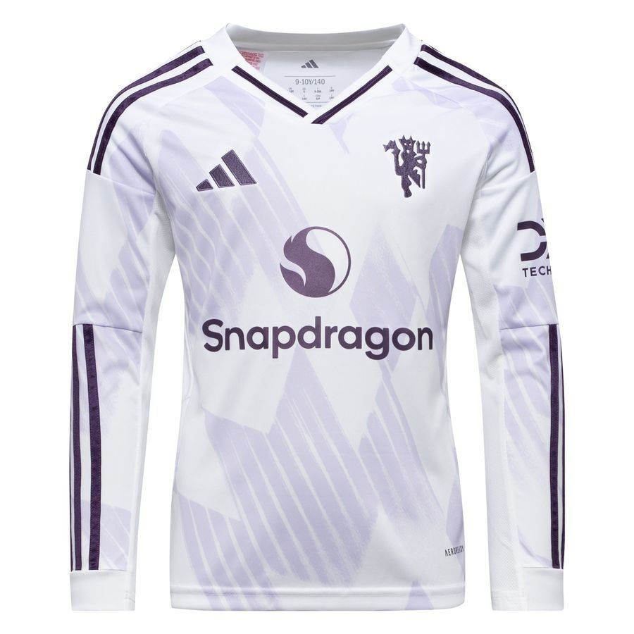 Manchester United Long Sleeves Away Kids Jersey 2025/26