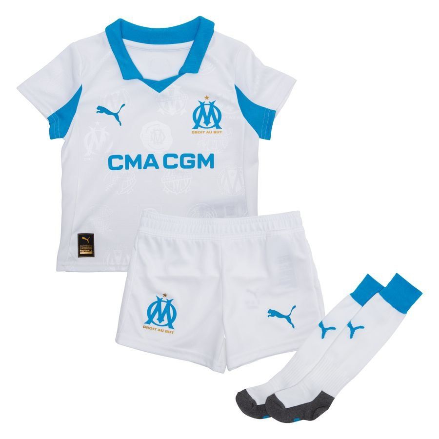 Marseille Mini Kit Home Kids Uniform 2025/26