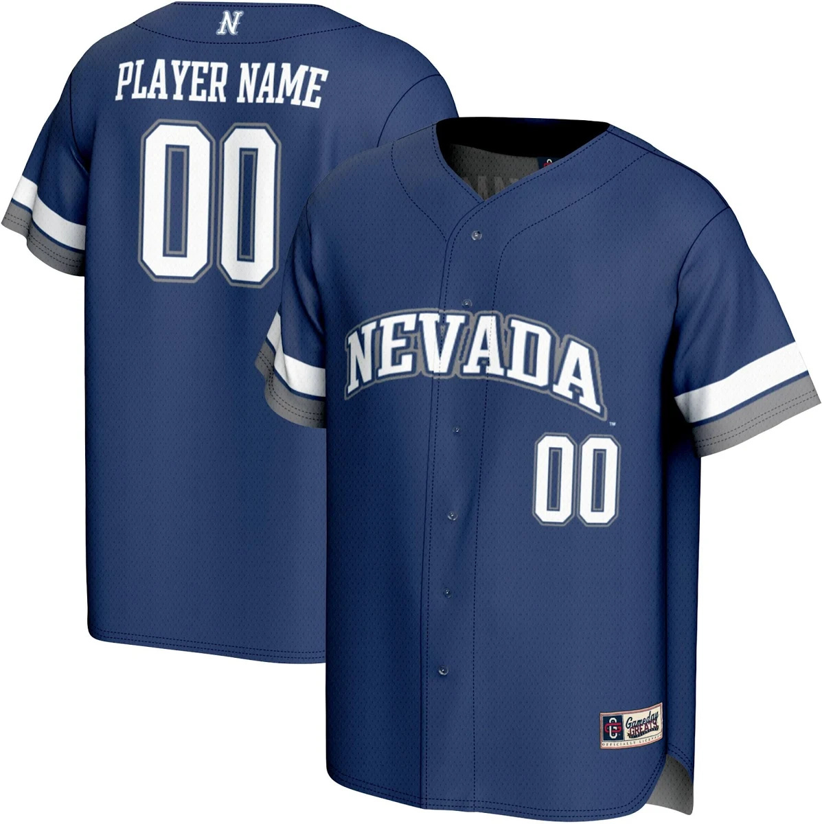 Nevada Wolf Pack GameDay Greats Unisex NIL Pick-A-Player Baseball Lightweight Jersey - Navy