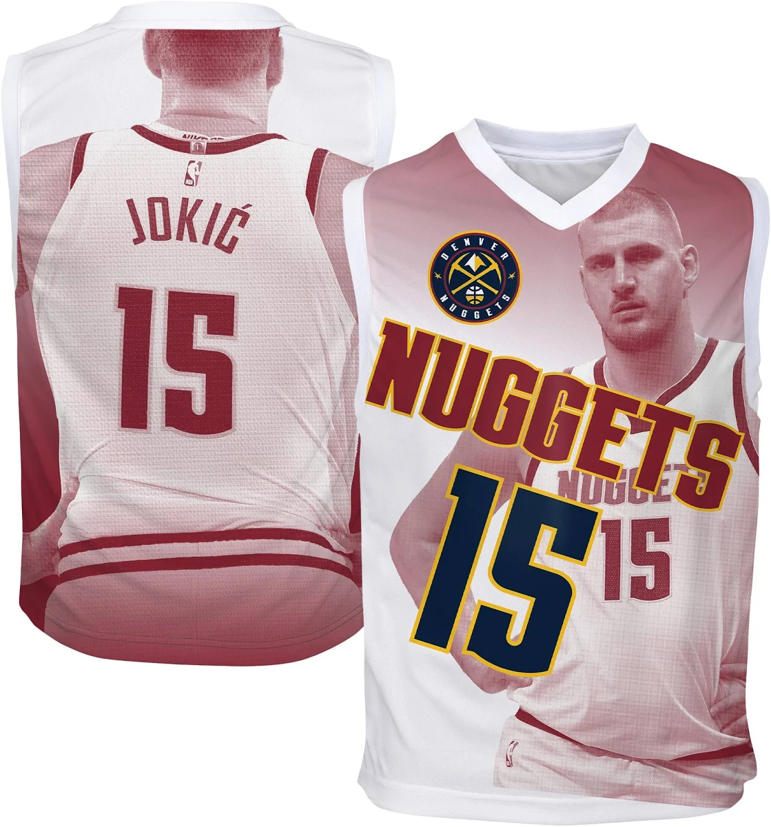 Nikola Jokić Denver Nuggets Outerstuff Youth Hometown Fashion Jersey - Red