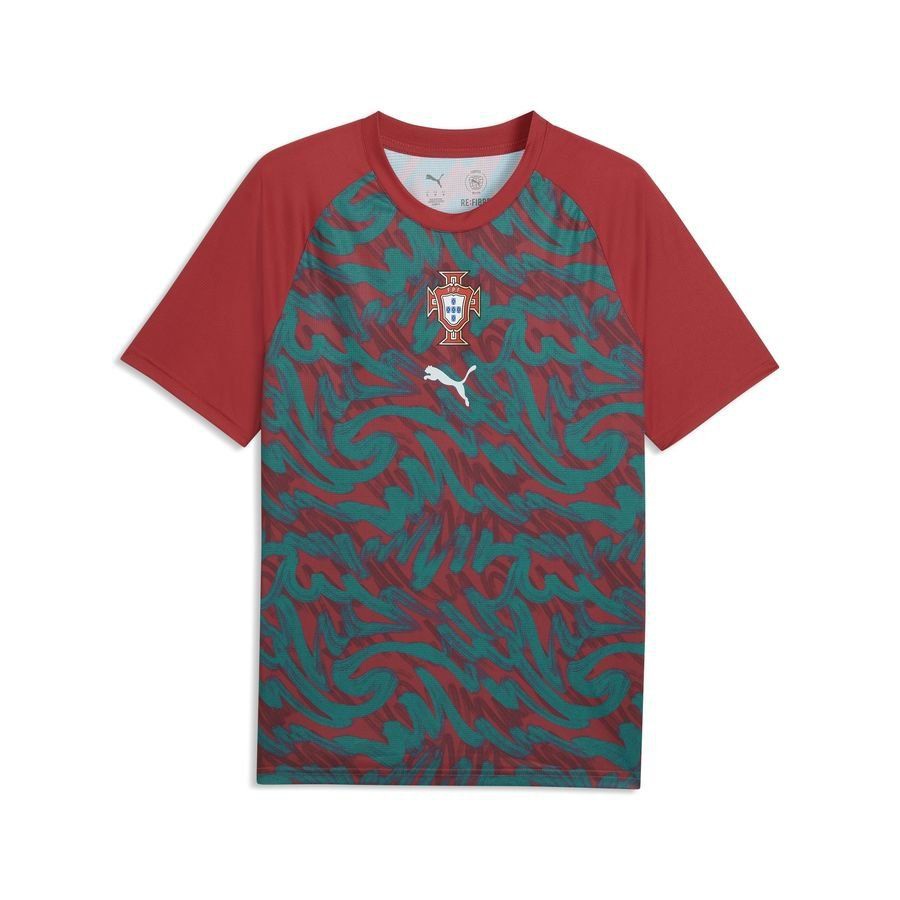 2026 Portugal Pre World Cup Club Red/Green Lagoon Training Kit T