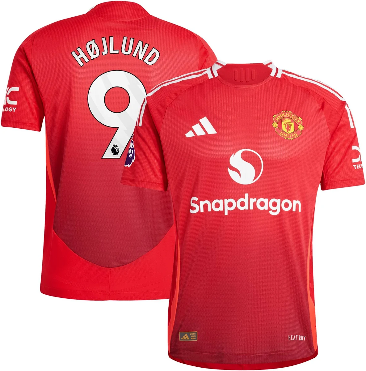 Rasmus Højlund Manchester United 2024/25 Home Player Jersey - Red
