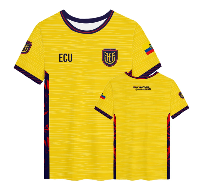 Ecuador Home Custom Jersey 2026 World Cup Jersey
