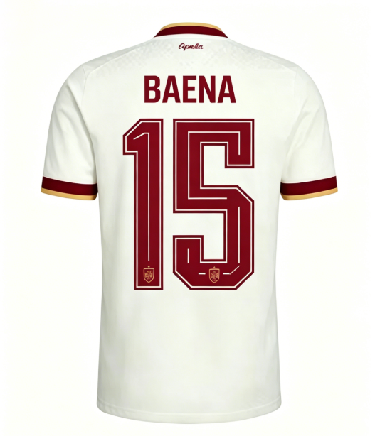 Spain Llorente #15 2026 World Cup White Away Jersey National Team Jersey