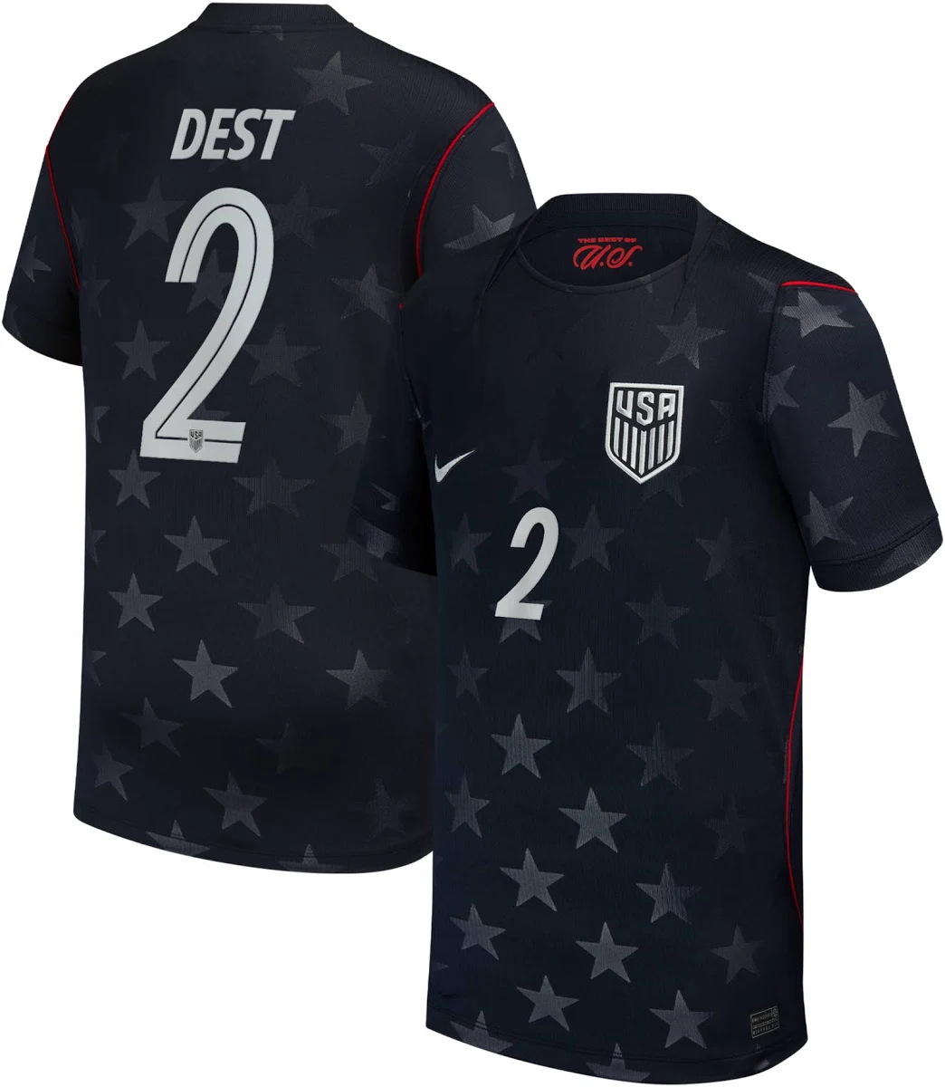 Sergiño Dest USMNT Youth 2026/27 Away Match Jersey - Blue