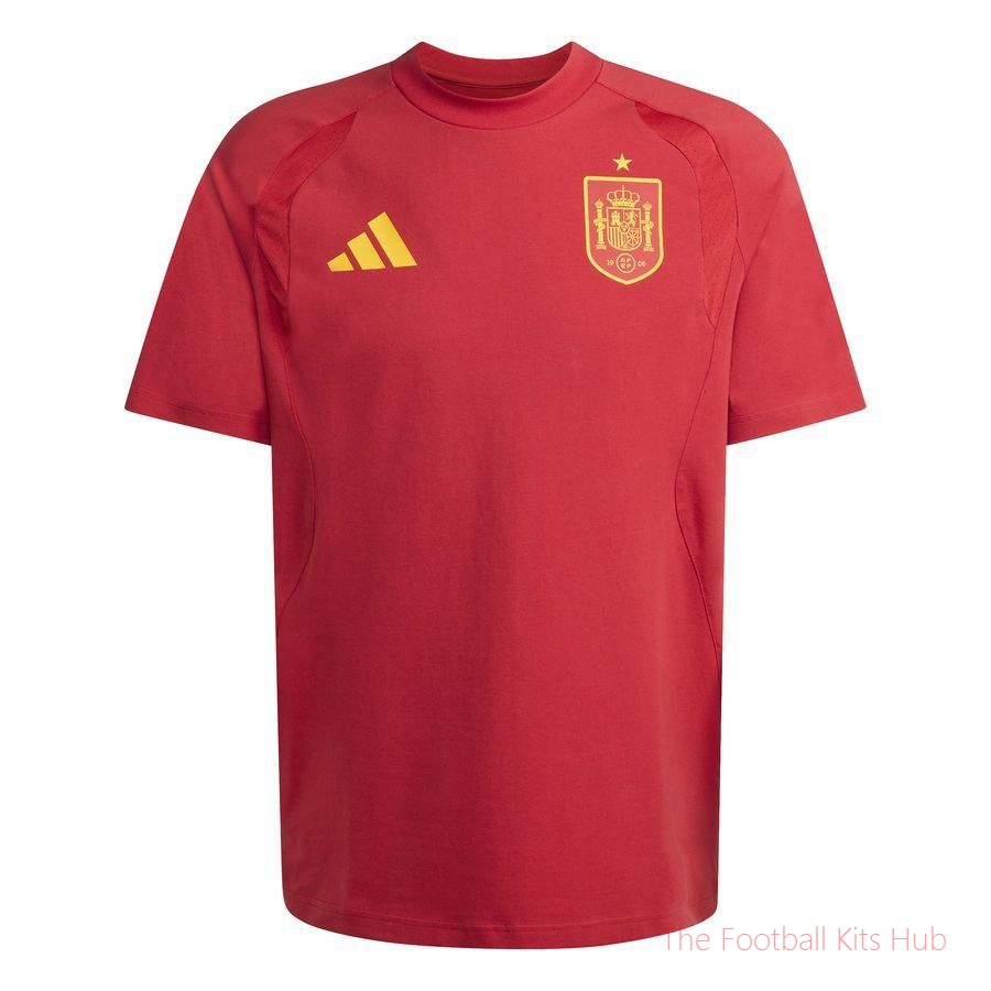 Spain T-Shirt Tiro 26 Travel World Cup 2026 - Team Power Red
