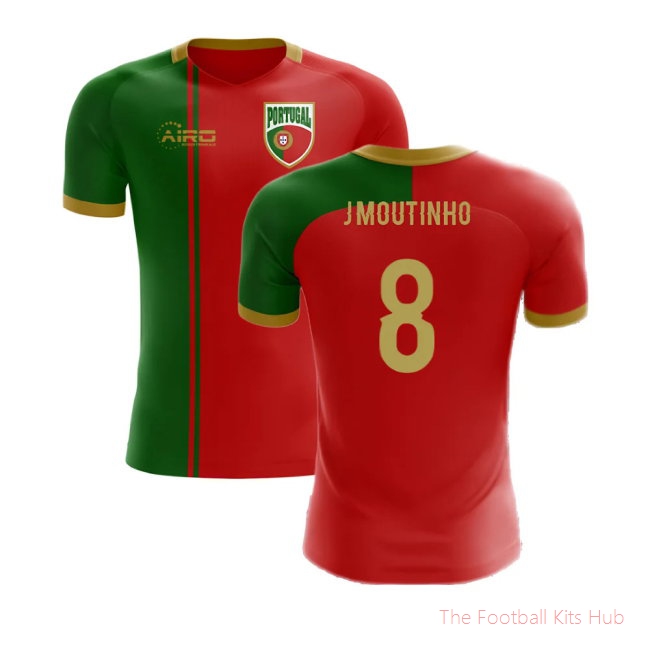 2025/26 Portugal Flag Home Football Shirt (J.Moutinho 8)