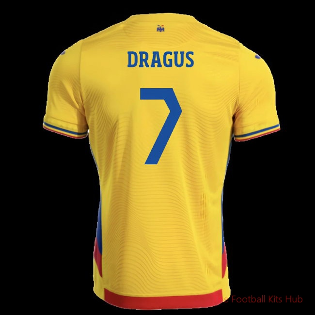 2025/26 Romania Home Shirt (Dragus 7)