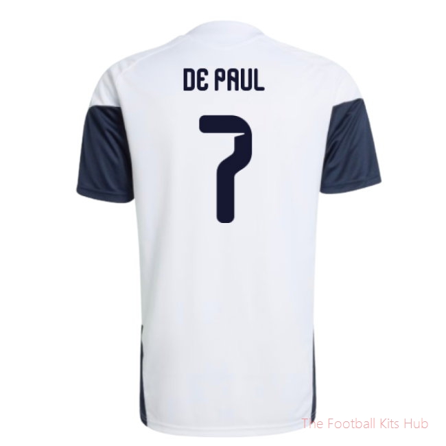 2026/27 Argentina Training Jersey (White) (De Paul 7)