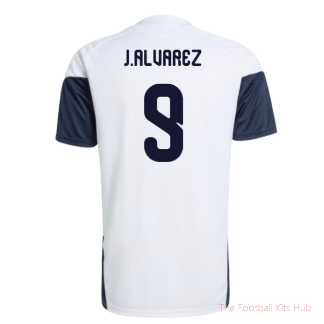 2026/27 Argentina Training Jersey (White) (J.Alvarez 9)