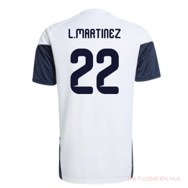 2026/27 Argentina Training Jersey (White) (L.Martinez 22)