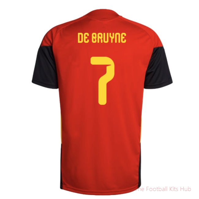 2026/27 Belgium Training Jersey (Red) (De Bruyne 7)