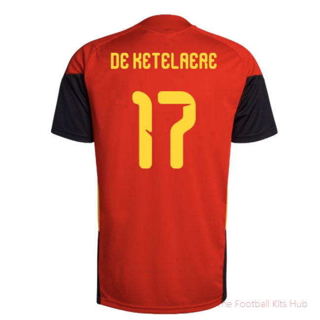 2026/27 Belgium Training Jersey (Red) (De Ketelaere 17)