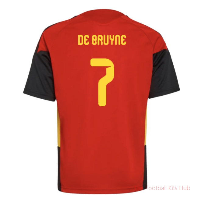 2026/27 Belgium Training Jersey (Red) - Kids (De Bruyne 7)