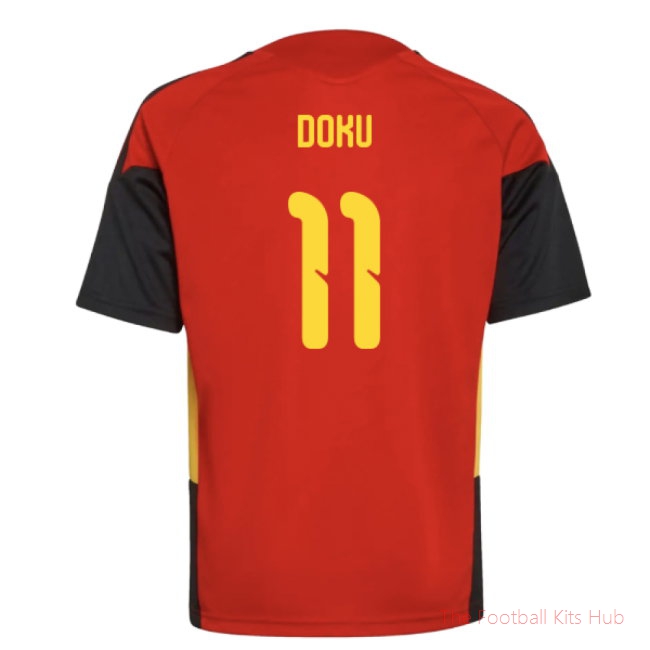 2026/27 Belgium Training Jersey (Red) - Kids (Doku 11)