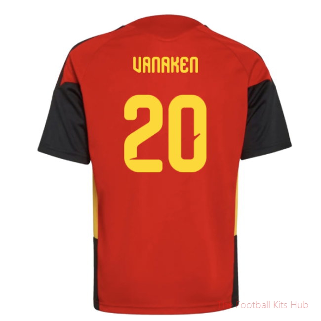 2026/27 Belgium Training Jersey (Red) - Kids (Vanaken 20)