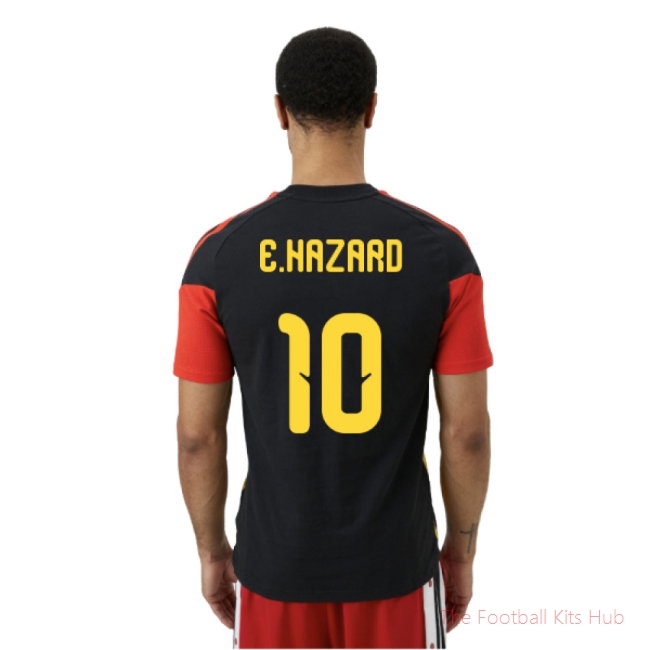 2026/27 Belgium Training Tee (Black) (E.Hazard 10)