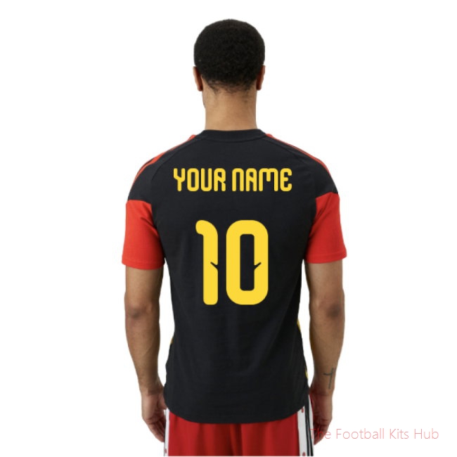 2026/27 Belgium Training Tee (Black) (Your Name)