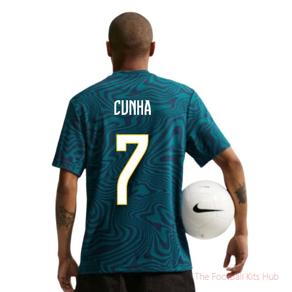 2026/27 Brazil Primary Dri-Fit Shirt (Geode Teal) (Cunha 7)