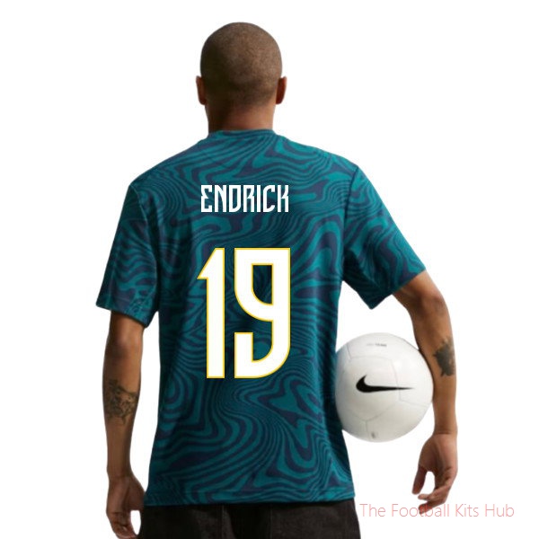 2026/27 Brazil Primary Dri-Fit Shirt (Geode Teal) (Endrick 19)