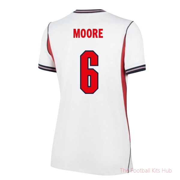 2026/27 England Home Shirt (Womens) (Moore 6)